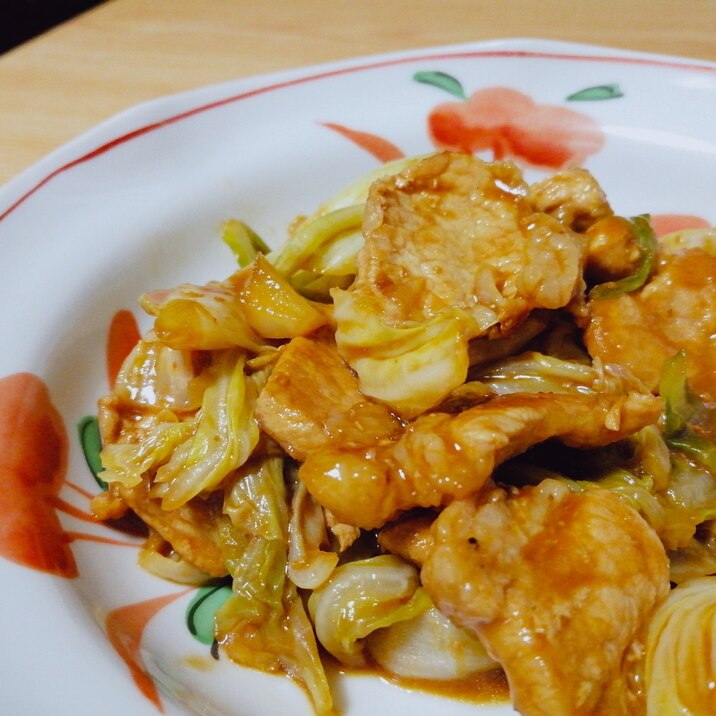 赤味噌で☆豚もも肉とキャベツの味噌炒め